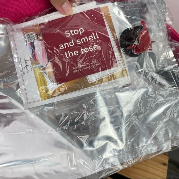 Porto Vino canvas tote insulated compartment NWT - Picture 13 of 16